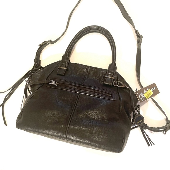 Elliott Lucca Faro black leather satchel shoulder bag - Picture 1 of 4